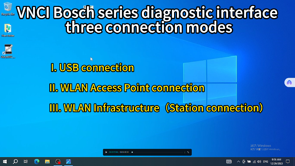 VNCI bosch series diagnostic interface three connection mode